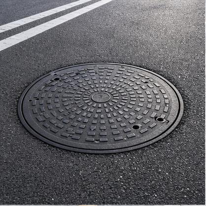 Yol uygulamasında sfero döküm rögar kapağı
